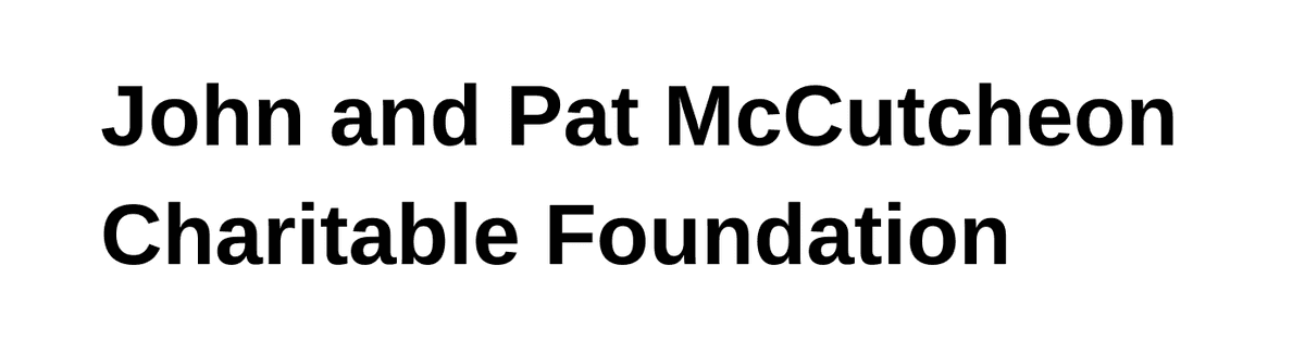 Logo de la fondation caritative John et Pat McCutcheon.